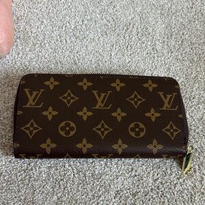 Monogram Zip Wallet